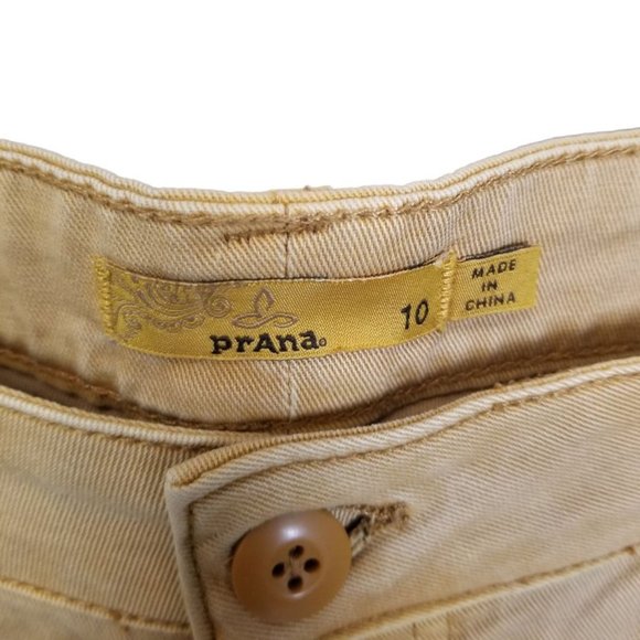 Prana Womens 10 Tan Denim Organic Cotton Straight - Picture 5 of 8